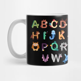 Animal alphabet back to school Mug